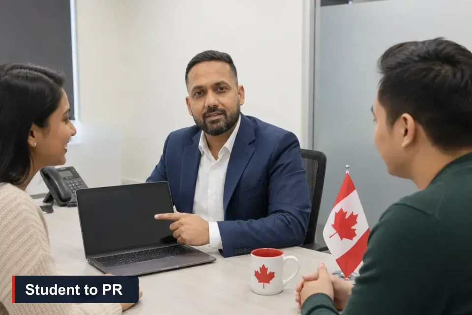 International student to Canadian PR: Sanjay Singh Kumar, RCIC at VMC Immigration, advises two international students on the PGWP-to-PR path