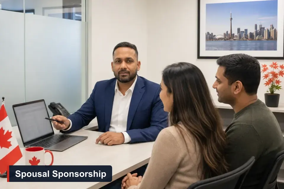 Spousal sponsorship in Canada: Sanjay Singh Kumar, RCIC at VMC Immigration, advises a couple on their sponsorship application